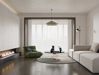 Modern Living Room Living Room Minimalist 3d model
