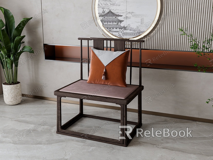 New Chinese Style Tea Chair Leisure Chair model