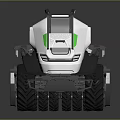 Modern Agricultural Utility Vehicle with White Green Color Large Wheels and Farm Equipment