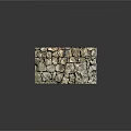 Rustic Natural Landscape with Outdoor Stone Wall Featuring Irregular Gray White Textured Stones