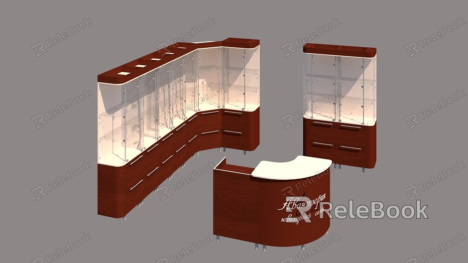 Jewelry cabinet display cabinet display stand model