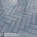 Stylish Gray Herringbone Pattern Floor Tiles For Modern Interior Design