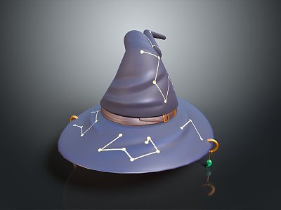 Hat witches hat realistic model