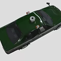 Green Security Patrol Car With Roof Emergency Lights And Patrol Markings