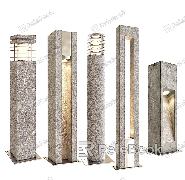 Modern Landscape Lights Stone Lights Outdoor Lighting Outdoor Floor Lights Park Stone Lights model