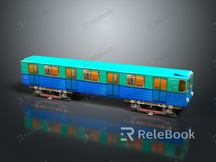 moving rail car subway car train car train car car train light rail subway high-speed rail model