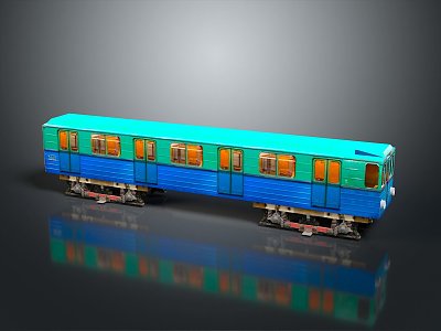 moving rail car subway car train car train car train light rail subway high-speed rail model