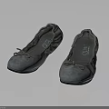 Women's Light Gray Flat Shoes With Bow Decoration And Simple Style