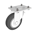 Heavy Duty Industrial Equipment Caster Wheel With Metal Base And Bolt Mounting Design