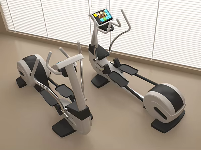 Modern Indoor Fitness Equipment With Digital Screens And Ergonomic Design 3d model