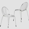 Transparent Modern Leisure Chairs with Sleek Design and Slender Legs for Contemporary Spaces