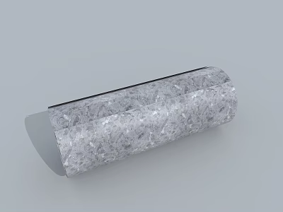 Iron Art Cylinder With Textured Surface Design 3d model