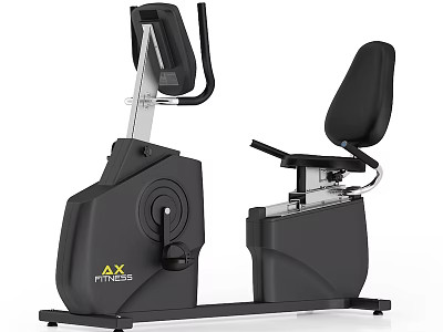 AX FITNESS Recumbent Exercise Bike With Ergonomic Design And LCD 3d model