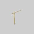Industrial Tower Crane Equipment With Yellow Steel Structure For Construction Lifting Operations