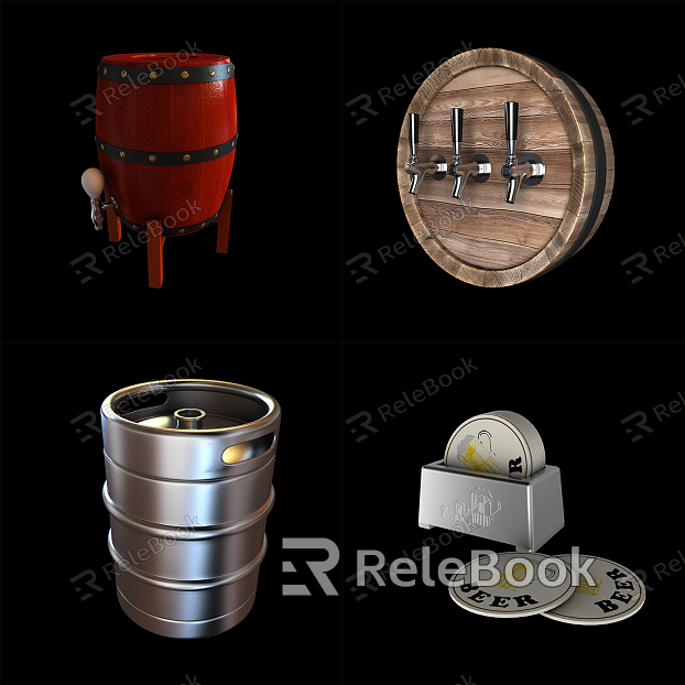 Industrial LOFT wine barrel model