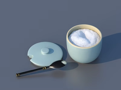 Cream Food Kitchen Supplies Household Supplies 3d model