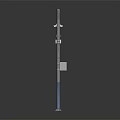 modern traffic pole traffic closed circuit television 3d model