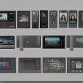Crestron Various Smart Control Devices Including Touchscreen And Video Interface Panels