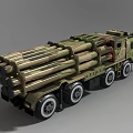 PHL 03 long range rocket launcher PHL03 03 rocket launcher multiple rocket launcher 3d model