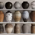 Wind Pottery Jar Utensils 3d model