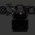 Vintage Zenit Electronic Camera With Classic Design Mechanical Body And Large Lens