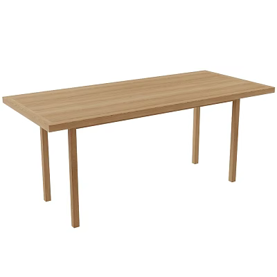 no wooden tea table 18cn 3d model