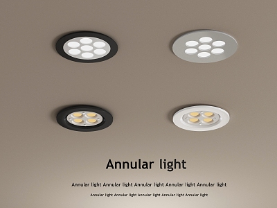 Recessed downlight spotlight 3d model