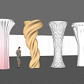 profiled column 3d model