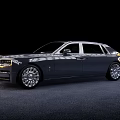 Luxury Black Sedan With Chrome Grille LED Headlights And Alloy Wheels