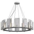 Modern Chandelier Glass Chandelier Long Strip Chandelier Stair Chandelier Large Chandelier Decorative Chandelier 3d model