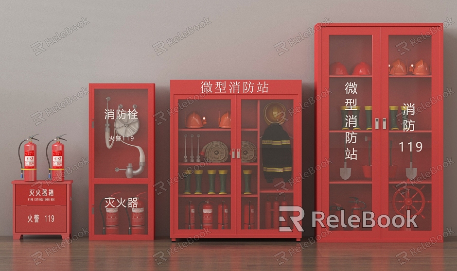 Fire extinguisher fire extinguisher box fire equipment supplies model