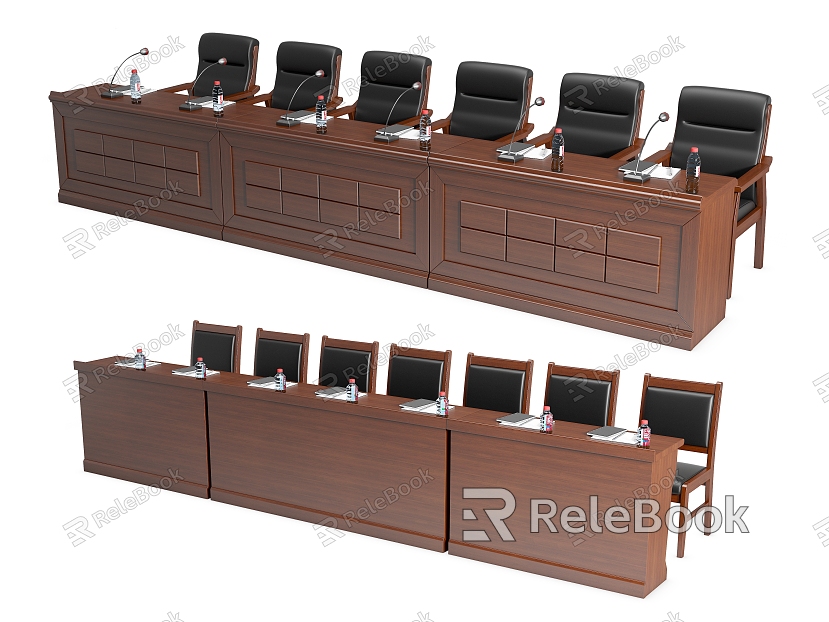 Modern Party and Government Organs and Units Solid Wood Conference Tables and Chairs Combination Negotiation Tables and Chairs Long Tables and Chairs Office Tables and Chairs model