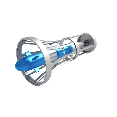 Lei Gong Wang 50W high-power loudspeaker military parade rally multi-function handheld loudspeaker propaganda patrol big horn technology small toys stainless steel metal toys 3d model