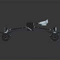 Automotive Suspension Components with Alloy Wheels Shock Absorbers Metal Frame and Precision Engineering