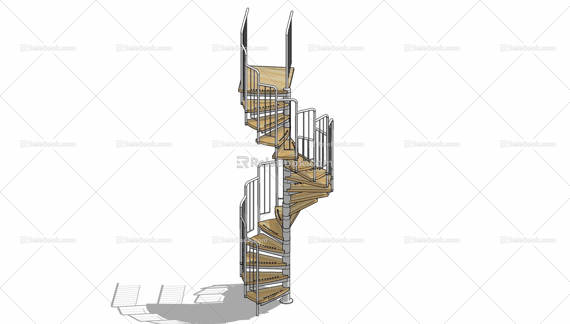 revolving staircase 3d model