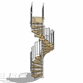 revolving staircase 3d model