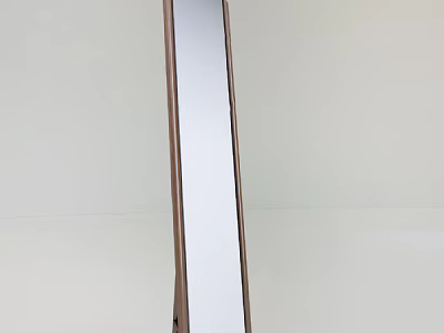 Full Length Floor Standing Mirror With Wooden Frame And Modern Style 3d model