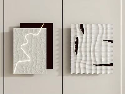 Abstract Art Pieces With Textured Surfaces And Unique Shapes 3d model