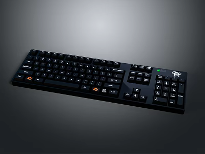 Professional Mechanical Computer Keyboard with RGB Backlight And Ergonomic Design For Gaming And Office Use 3d model