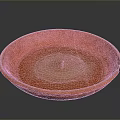 Orange Round Ceramic Bowl With Smooth Glaze For Daily Household Use