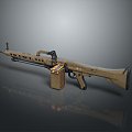 modern rifle semi-automatic rifle combat rifle battle rifle 3d model