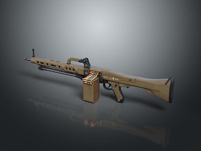 modern rifle semi-automatic rifle combat rifle battle rifle 3d model