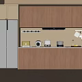 Modern Kitchen Interior Design With Wooden Cabinets Island Counter And Appliances