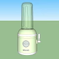 Two Light Green Blenders with Transparent Blending Cups Silver Buttons and Handles