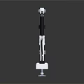 White Industrial Robotic Arm Equipment With Rotating Joints And Stable Base