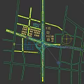 Complex Interchange Bridge Structure With Surrounding Residential High Rise Buildings And Green Area
