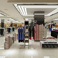 Bright Modern Shopping Mall Lobby With Shoppers Brand Counters And Sleek Floors