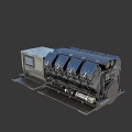 Industrial Heavy Duty Equipment Featuring Multiple Cylinders Control Panel And Steel Base Frame