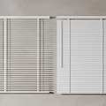 White Window Blinds With Simple Design For Home Interior Decoration 3d model