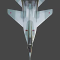 Camouflage Military Fighter Jet With Red Star And Number 29 Design